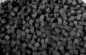 Charcoal coconut briquettes