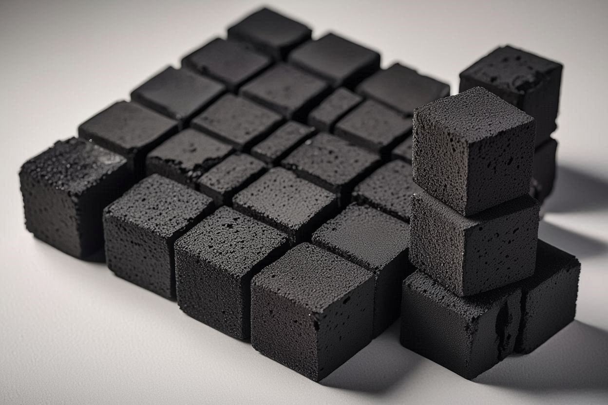 فحم جوز الهند مكعبات للشيشة