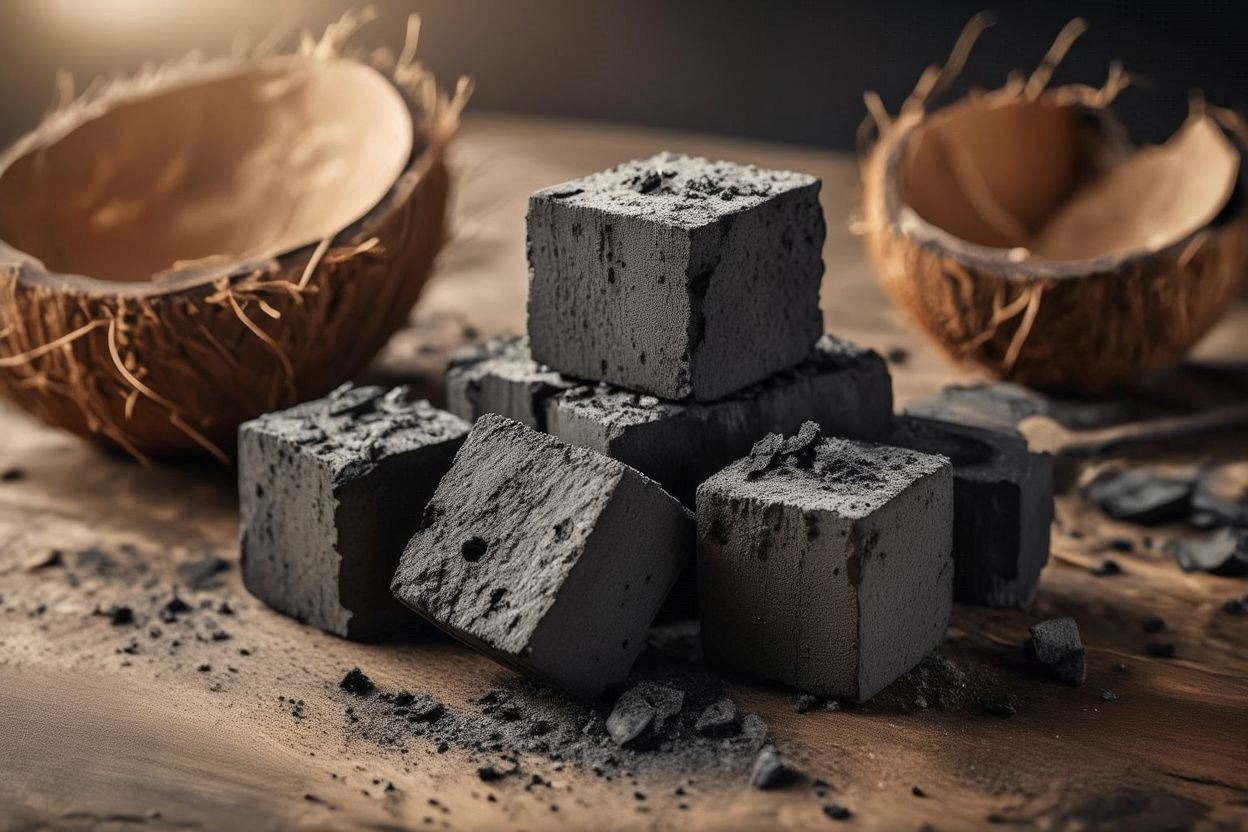 Natural Odorless Coconut Charcoal Cubes