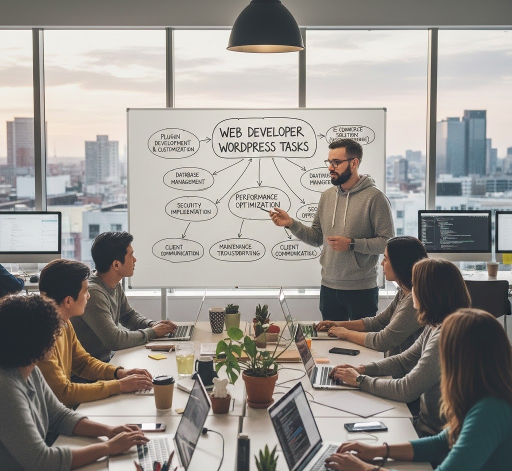 apa tugas web developer wordpress