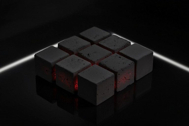 High Performance Hookah Charcoal Cubes